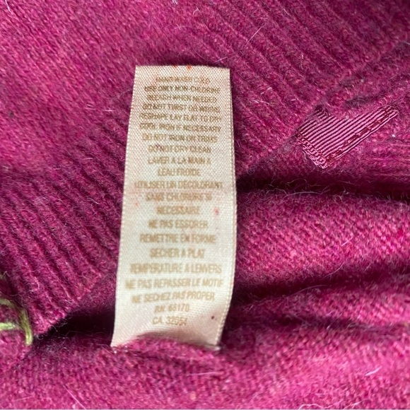 Free people Embroidered /beaded Women's Sweater - Pink sz small - Picture 12 of 12